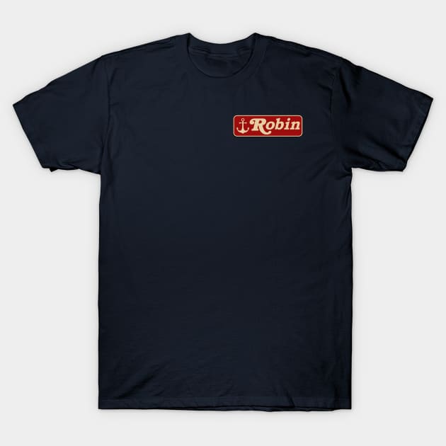 Stranger Things - Robin name tag T-Shirt by Dopamine Creative